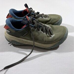 Karhu Womens Ikoni Trail 1.0  F204003 Oil Green Mineral Blue Shoes Sneaker Sz 10